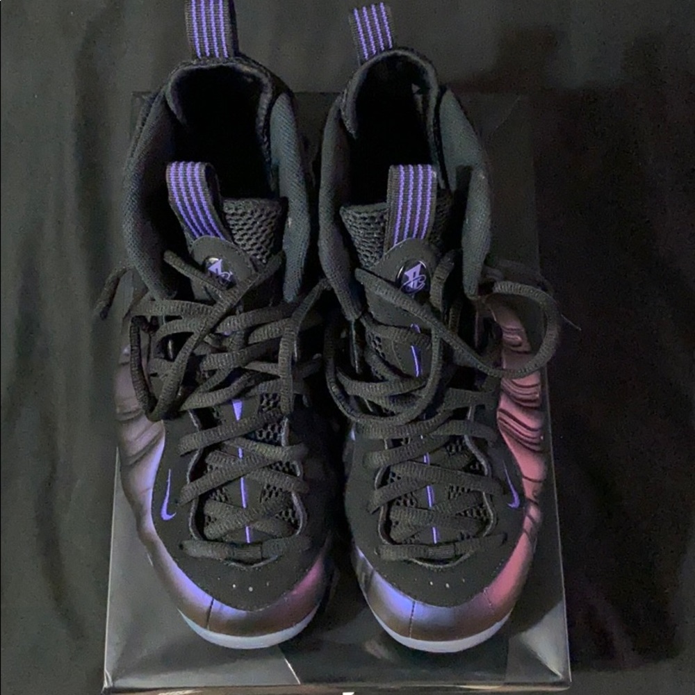 Air Foamposite Eggplant free Supreme/Stone Hat